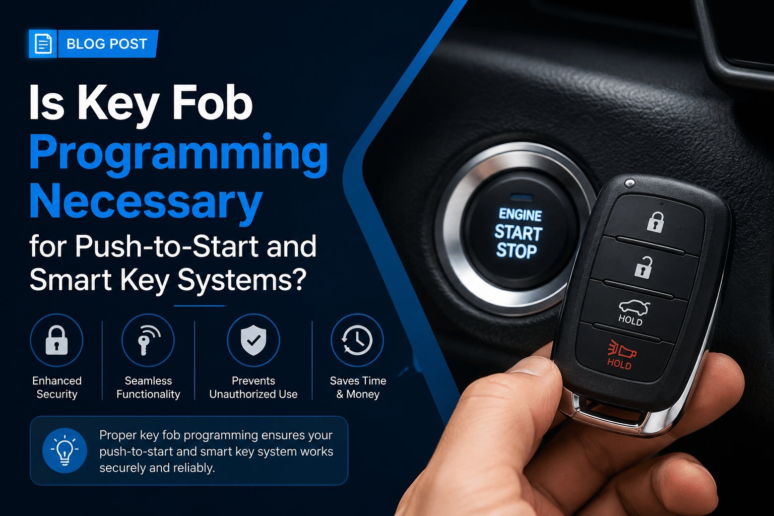 Is Key Fob Programming Necessary for Push-to-Start and Smart Key Systems?